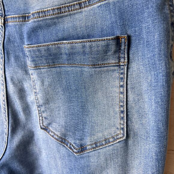 J Jill Jeans Womens Size 10 High-Rise Straight Leg Patch Pocket Denim Cuffed - Picture 14 of 16